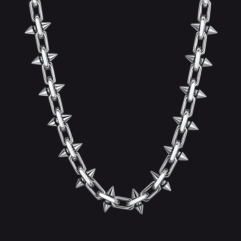 FaithHeart Gothic Punk Thorn Spike Chain Necklace Review: 87 Grams of Attitude for $35.99