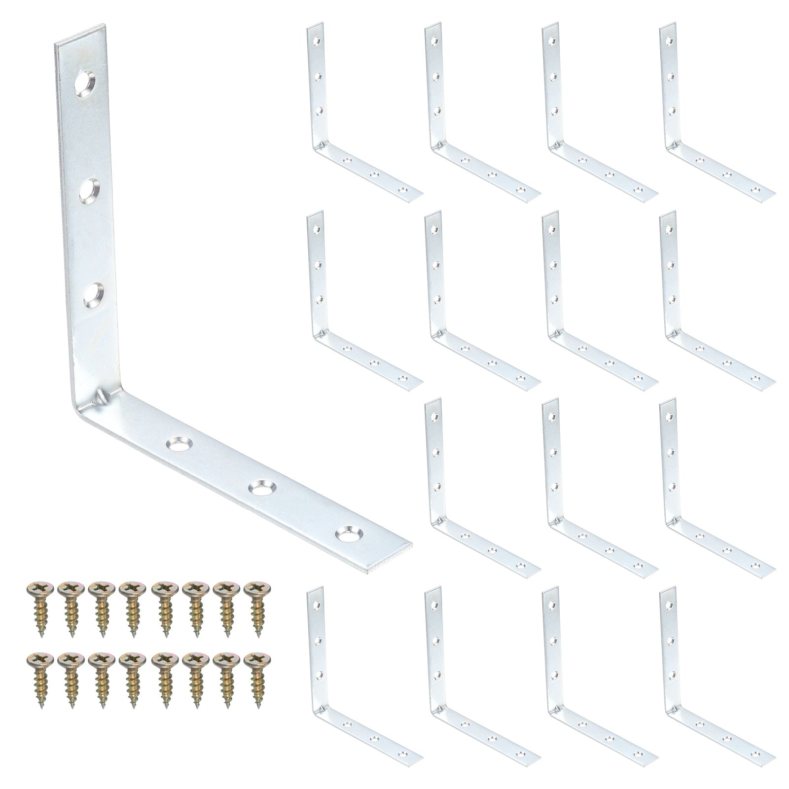 Harfington 16-Piece L Corner Brackets Review: Iron Angle Brackets With Screws Included
