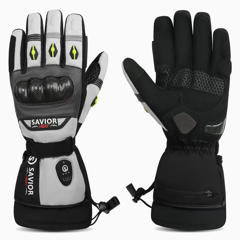 Savior Heat MOGP02W Heated Motorcycle Gloves 2.0 Review: Bluetooth Control and Carbon Fiber Heat