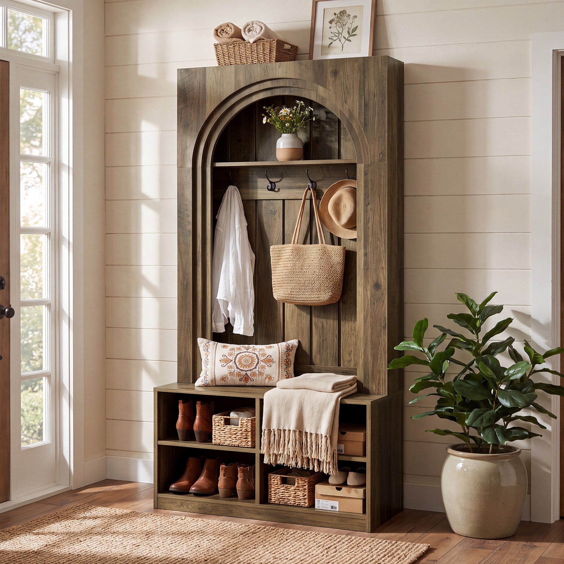 Tribesigns 70.9-Inch Arched Hall Tree Review: Good Entryway Design, With One Material Caveat
